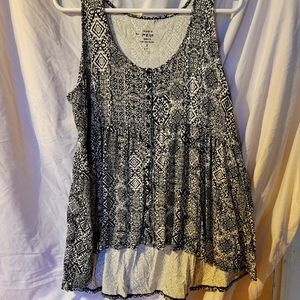 Black and white tank